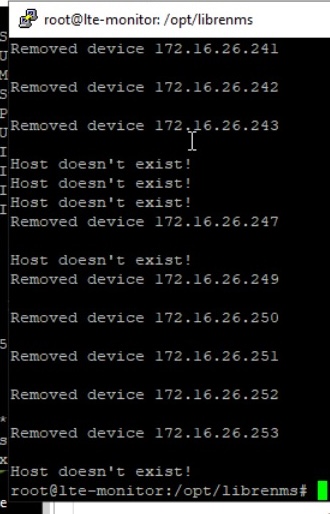 Mass Deleteing hosts in LibreNMS
